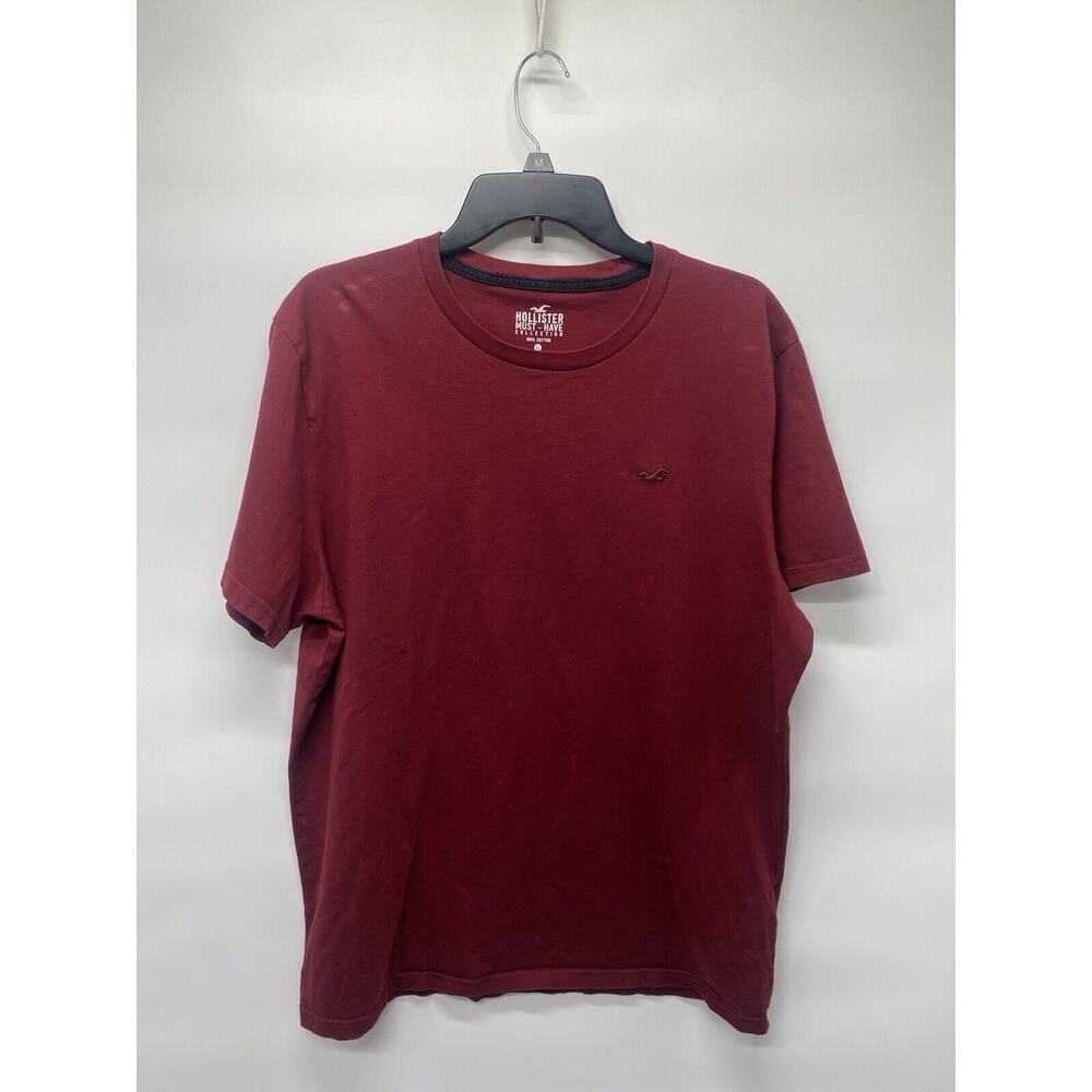 Hollister Men's Short Sleeve Crew Neck Must-Have Tee Logo T-Shirt Sz XL